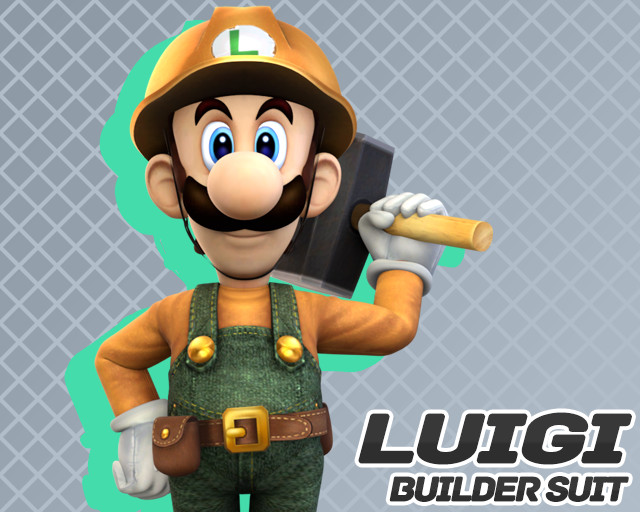 Builder Luigi [Super Smash Bros. Brawl] [Mods]