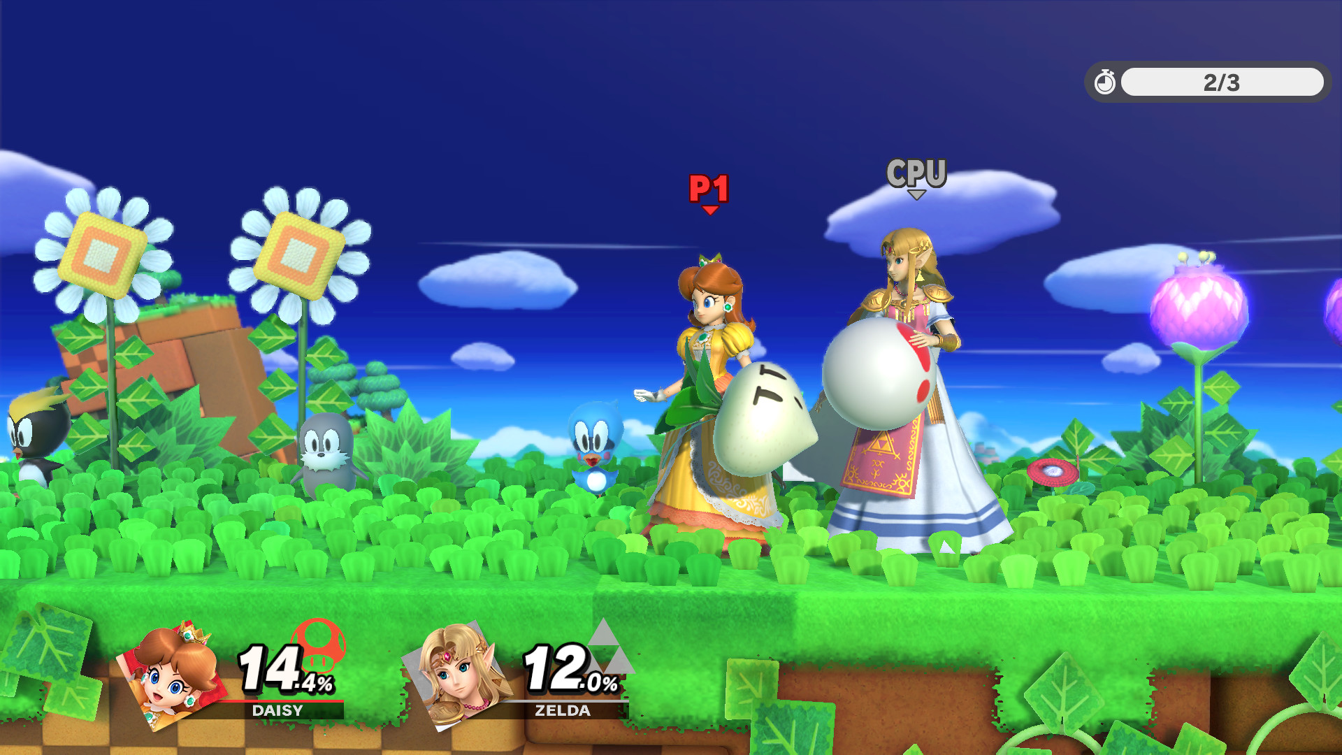 Daisy Item Idle Animation Fix. [Super Smash Bros. Ultimate] [Mods]