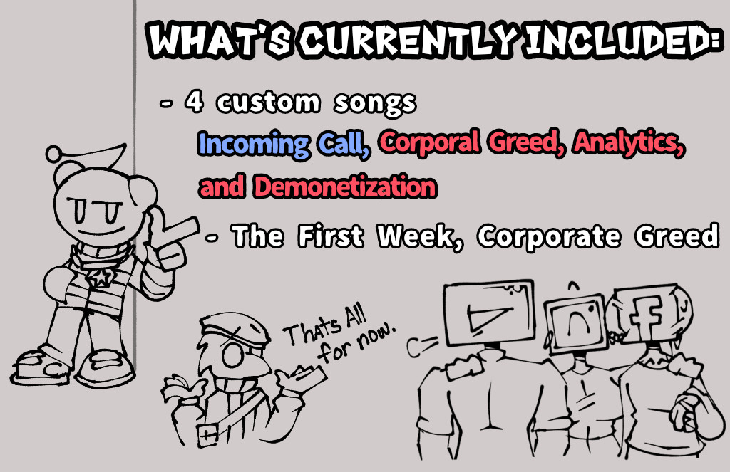 Friday Night Funkin' VS  FULL WEEK + Cutscenes (FNF Mod) (Friday  Night Postin') Discord Skype 