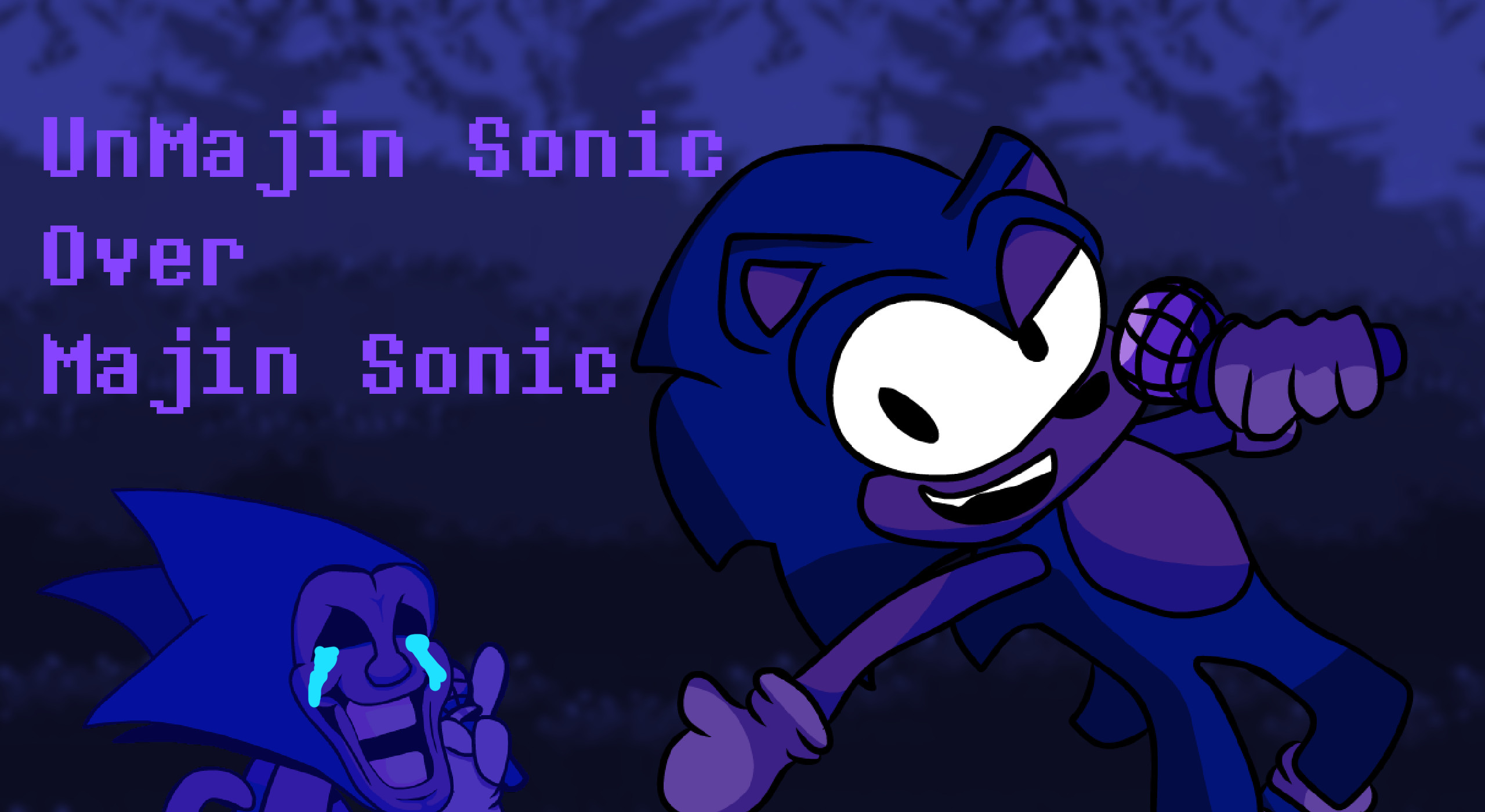 Majin sonic has a mask? but i animated 