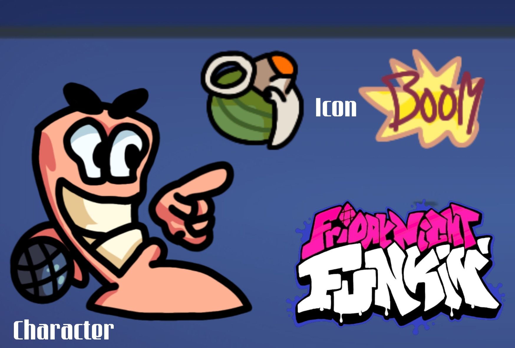 Worms: Boggy B As Pico [Friday Night Funkin'] [Mods]