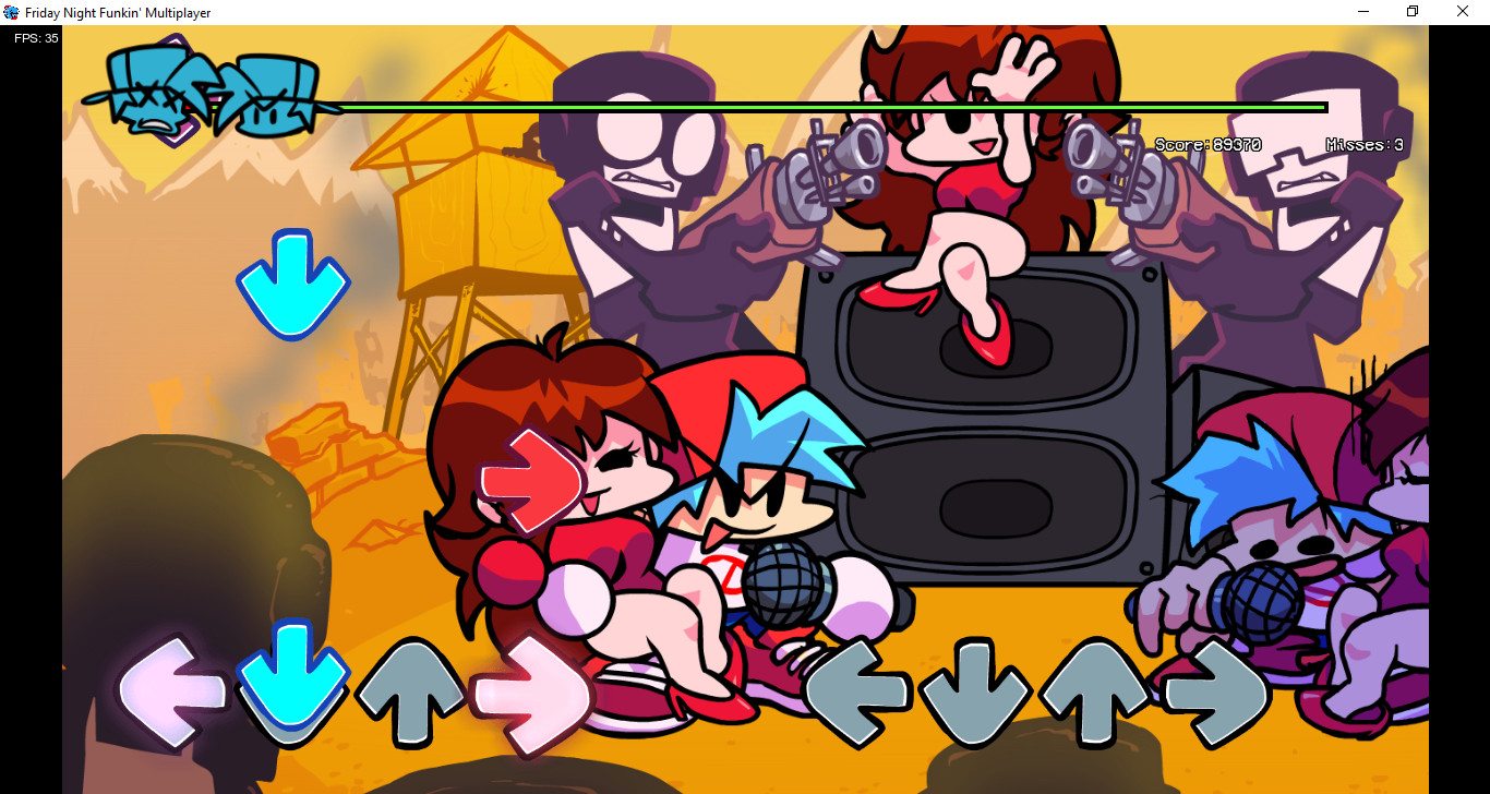 BF Holding GF in fnf multi [Friday Night Funkin'] [Mods]