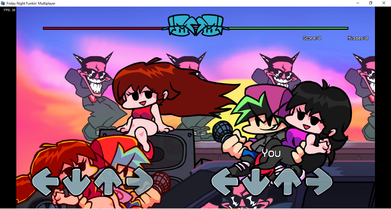 BF Holding GF in fnf multi [Friday Night Funkin'] [Mods]