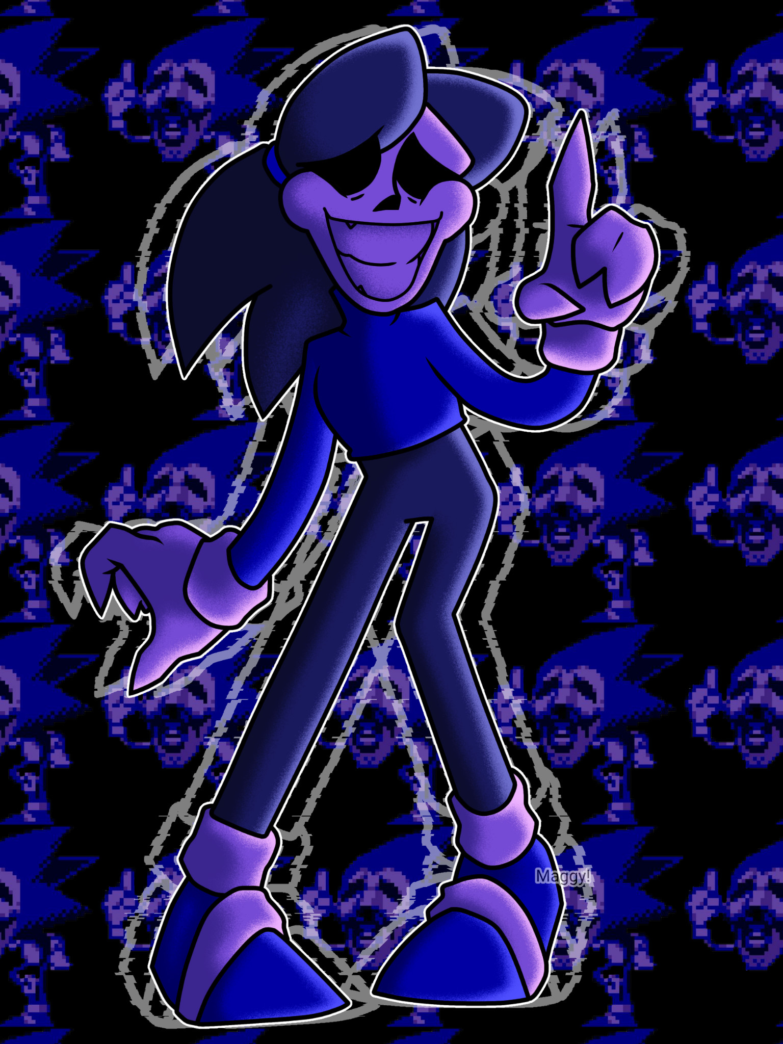 FRIDAY NIGHT FUNKIN'-SONIC.EXE MOD - MAJIN SONIC - 3D model by M23