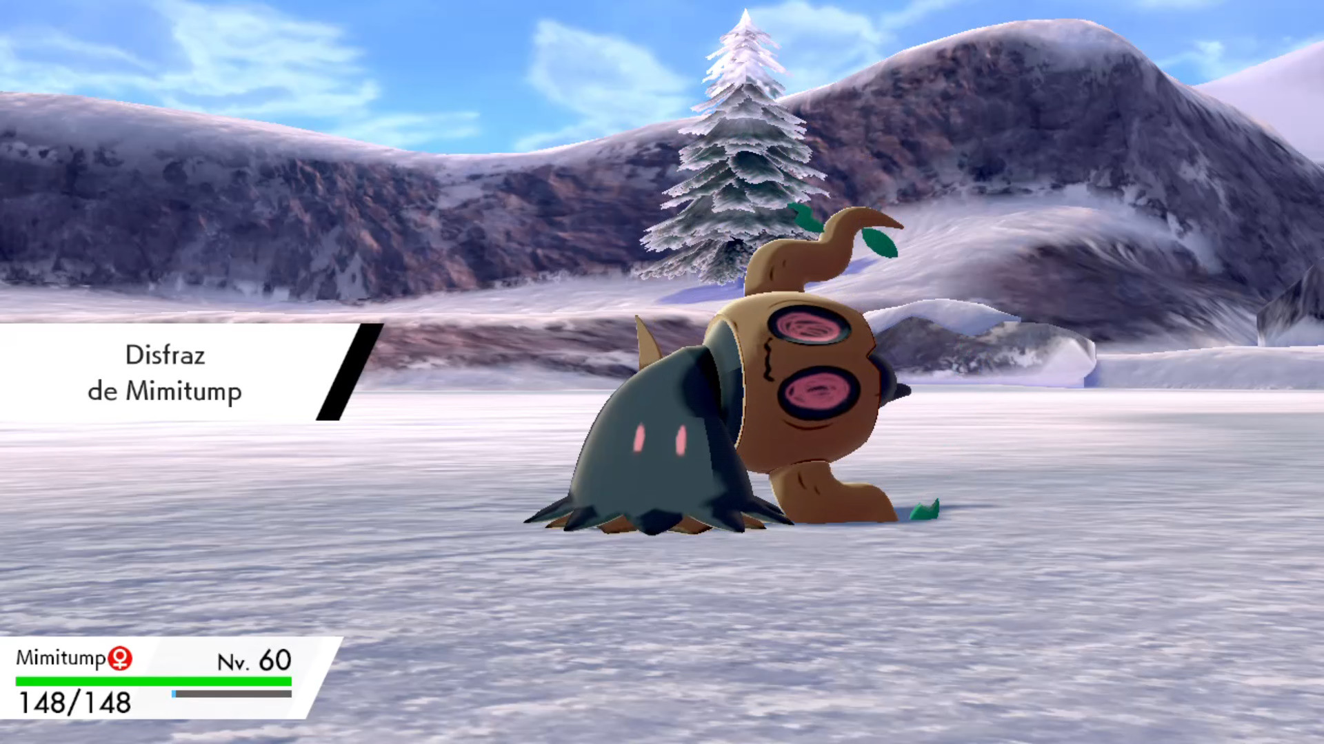 Mimikyu in the snow