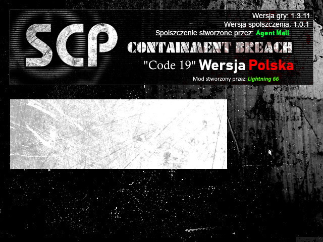 SCP - Containment Breach - Code 19 - Polski mod [SCP – Containment