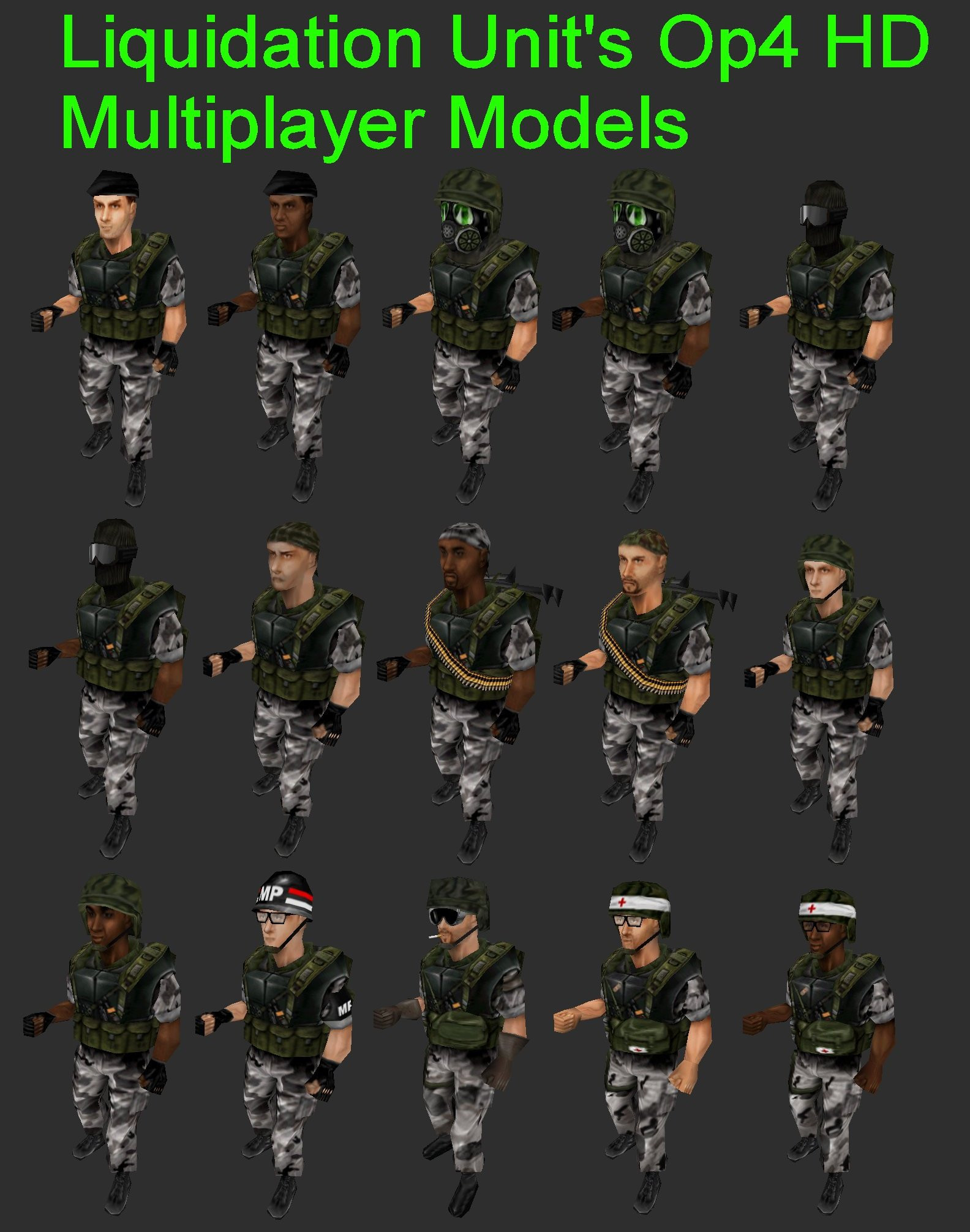 Op4 Hd Playermodels [Half-Life: Opposing Force] [Mods]