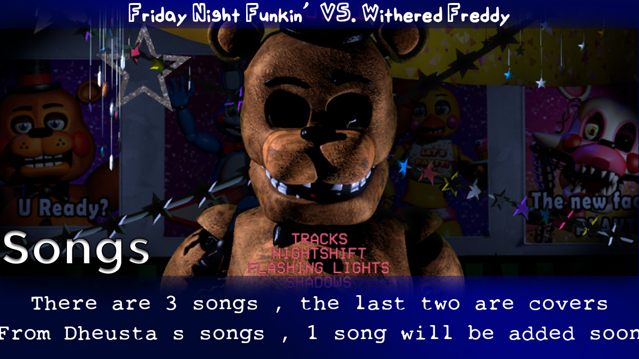 FNF vs Withered Freddy Fazbear FNF mod jogo online, pc baixar