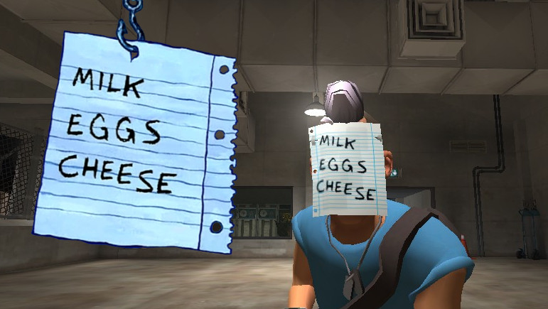 Floating Shopping List Mask