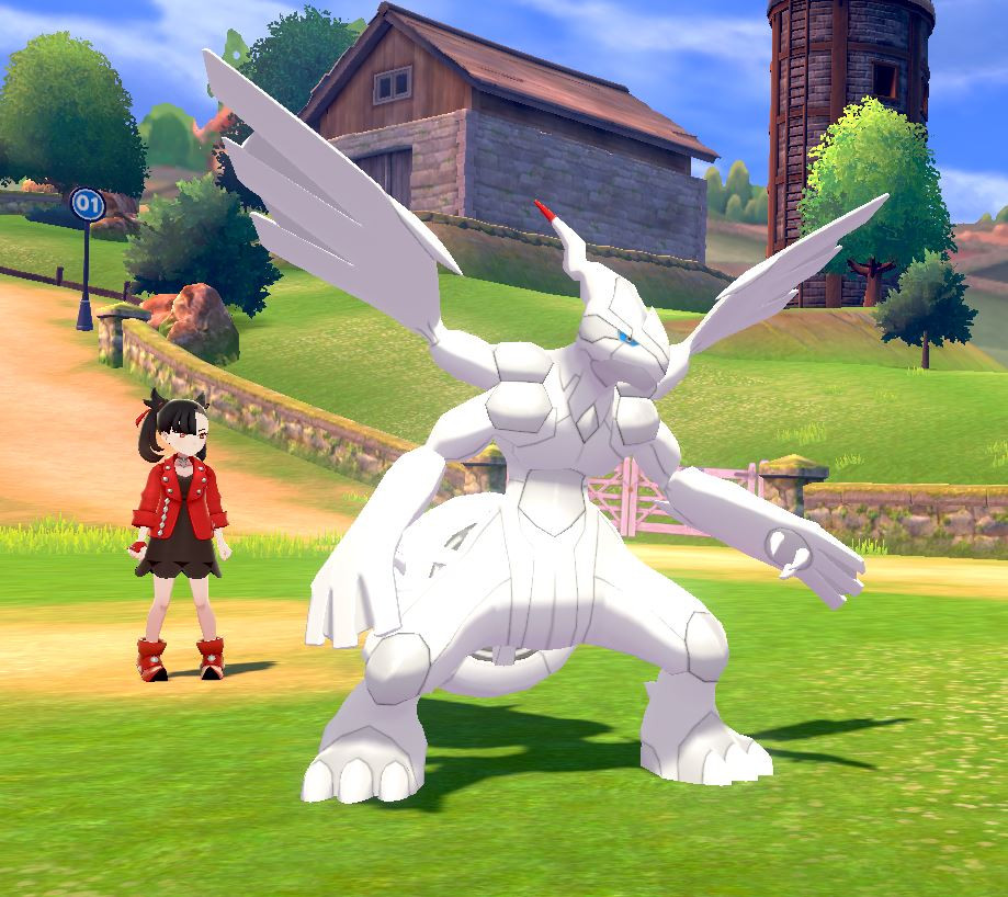 Shiny Black Reshiram/White Zekrom recolor mod [Pokemon Sword