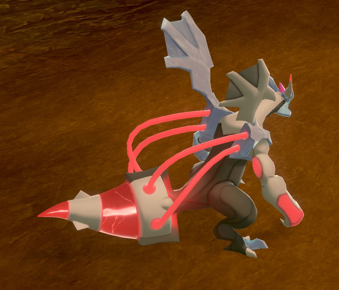 Shiny Black Reshiram/White Zekrom recolor mod [Pokemon Sword