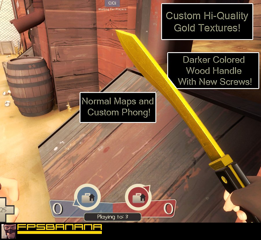 Hi-Res golden machete
