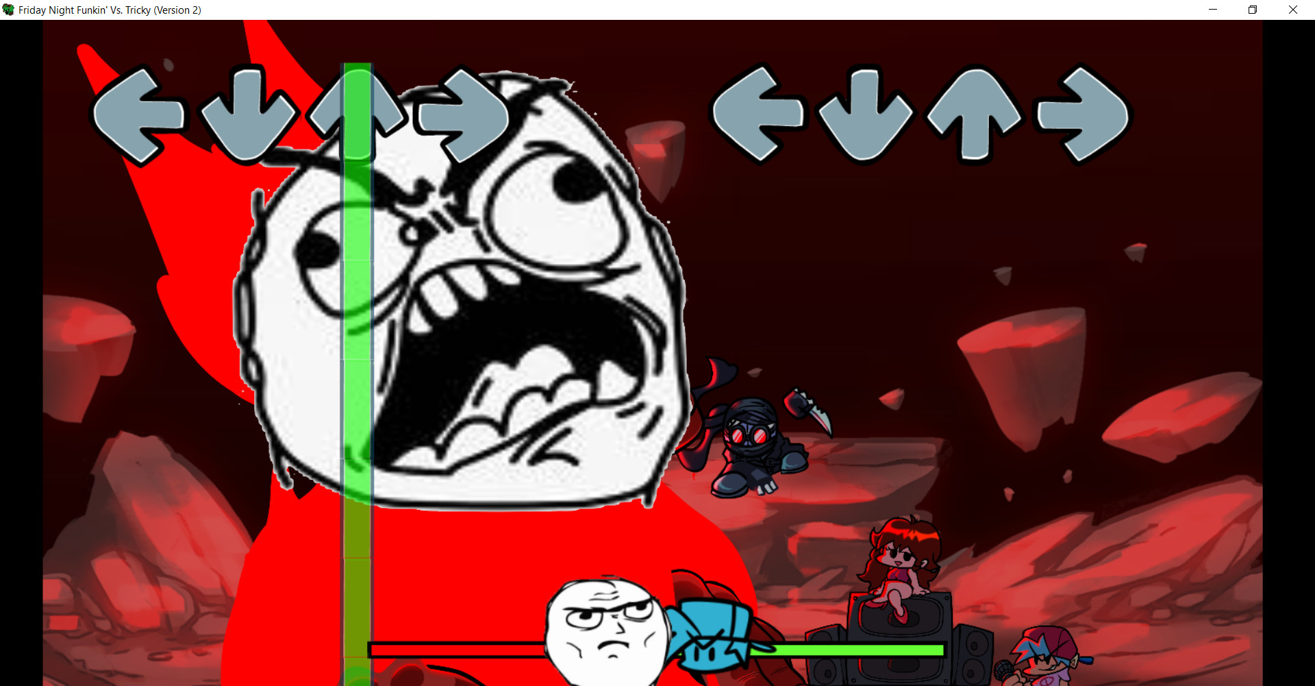 VS Troll Tricky (Troll Assets) Mod for Friday Night Funkin' | FNF Mods