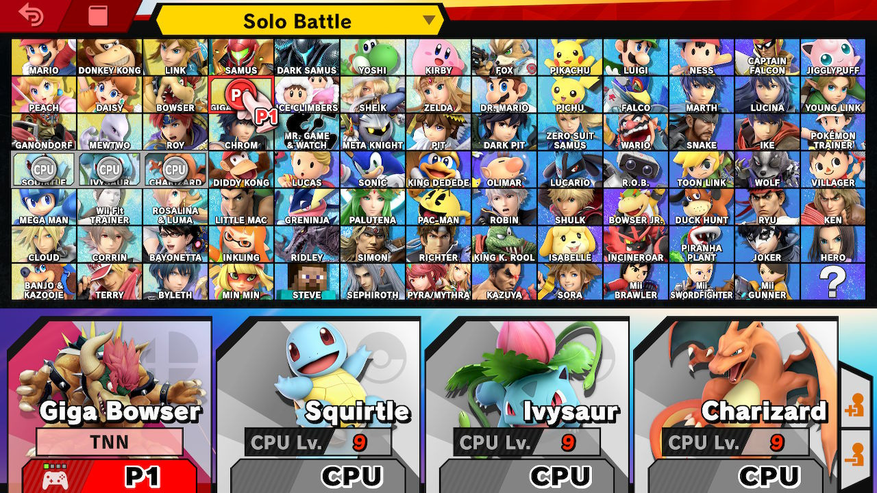 Super Smash Bros. Ultimate - All Characters 