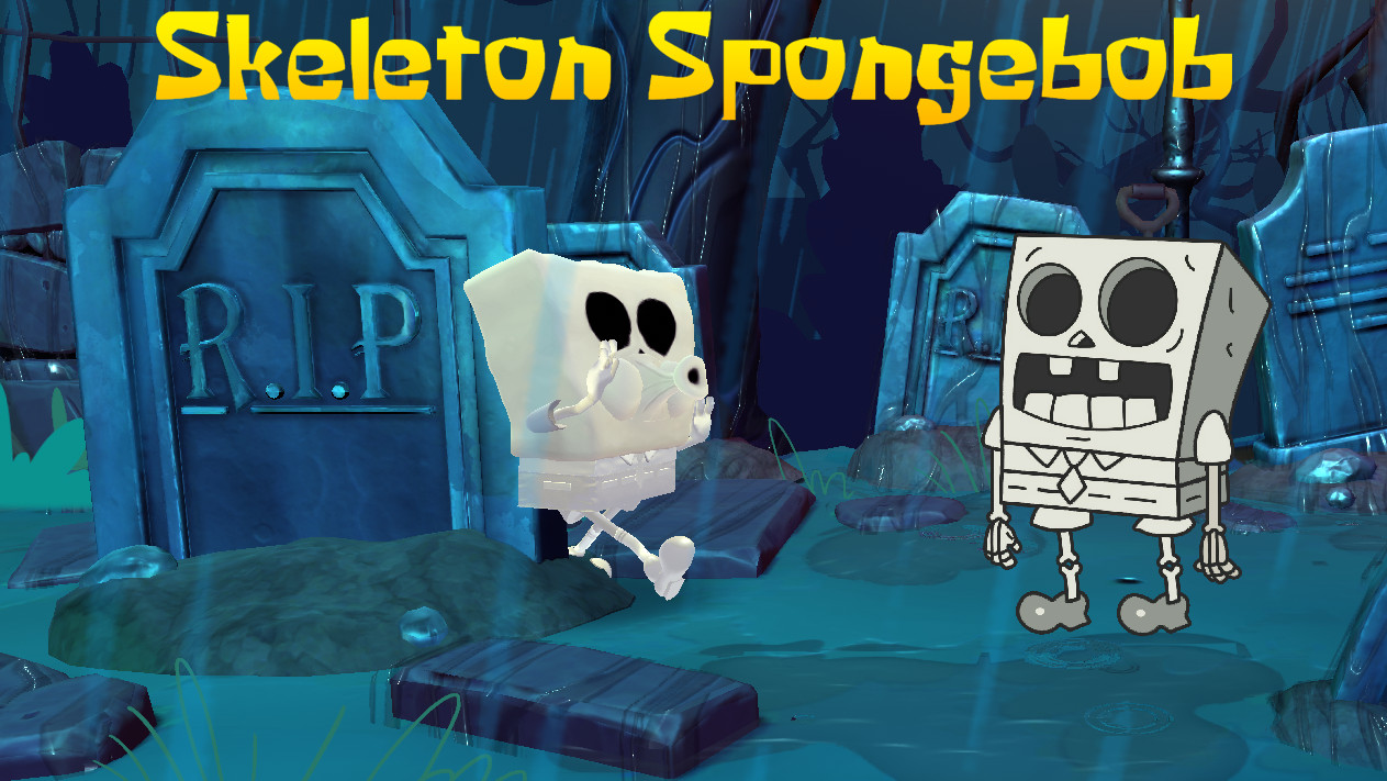 Skeleton Spongebob [Nickelodeon All-Star Brawl] [Mods]