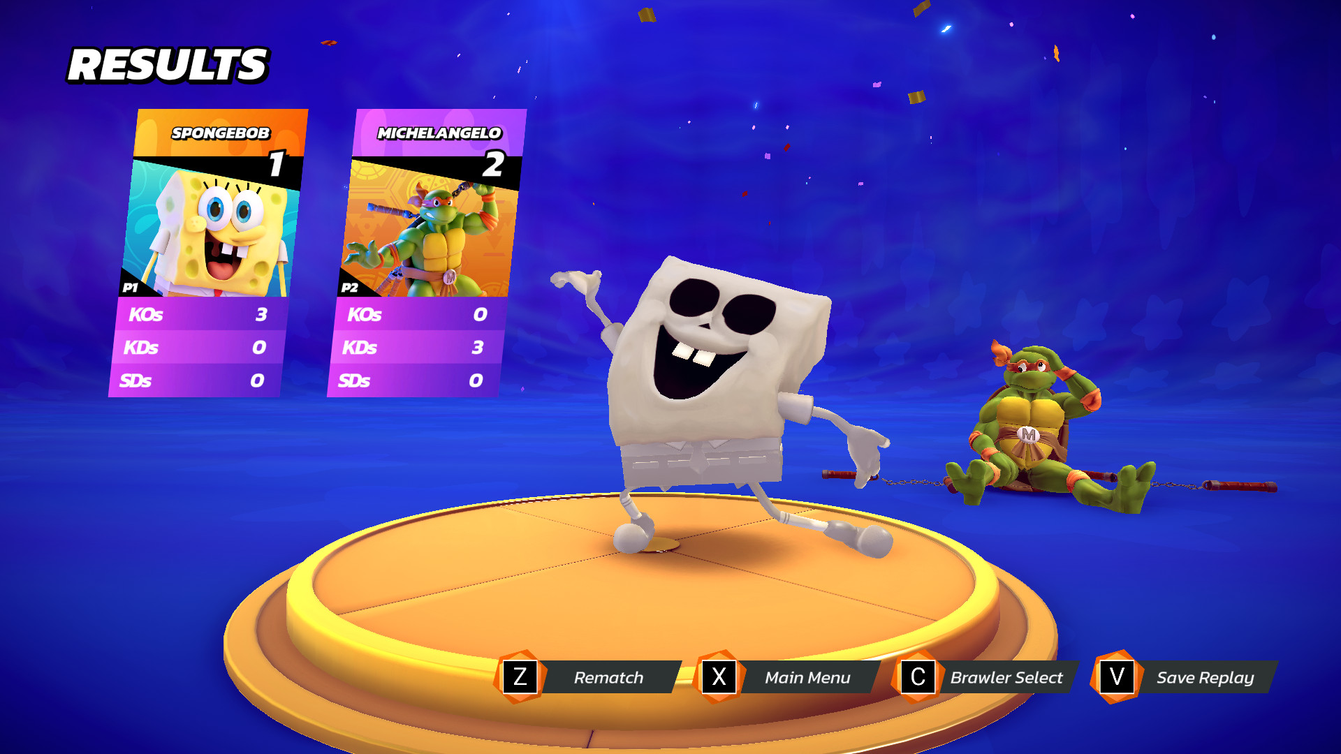 Skeleton Spongebob [Nickelodeon All-Star Brawl] [Mods]