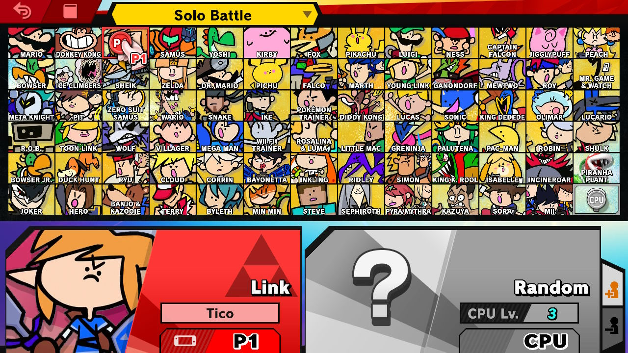 Super Smash Bros. Ultimate, Interface In Game