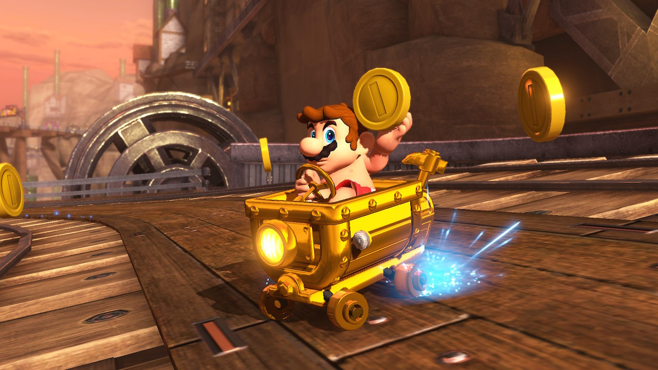 Gold Clanky Kart and Tires from MKT [Mario Kart 8 Deluxe] [Mods]