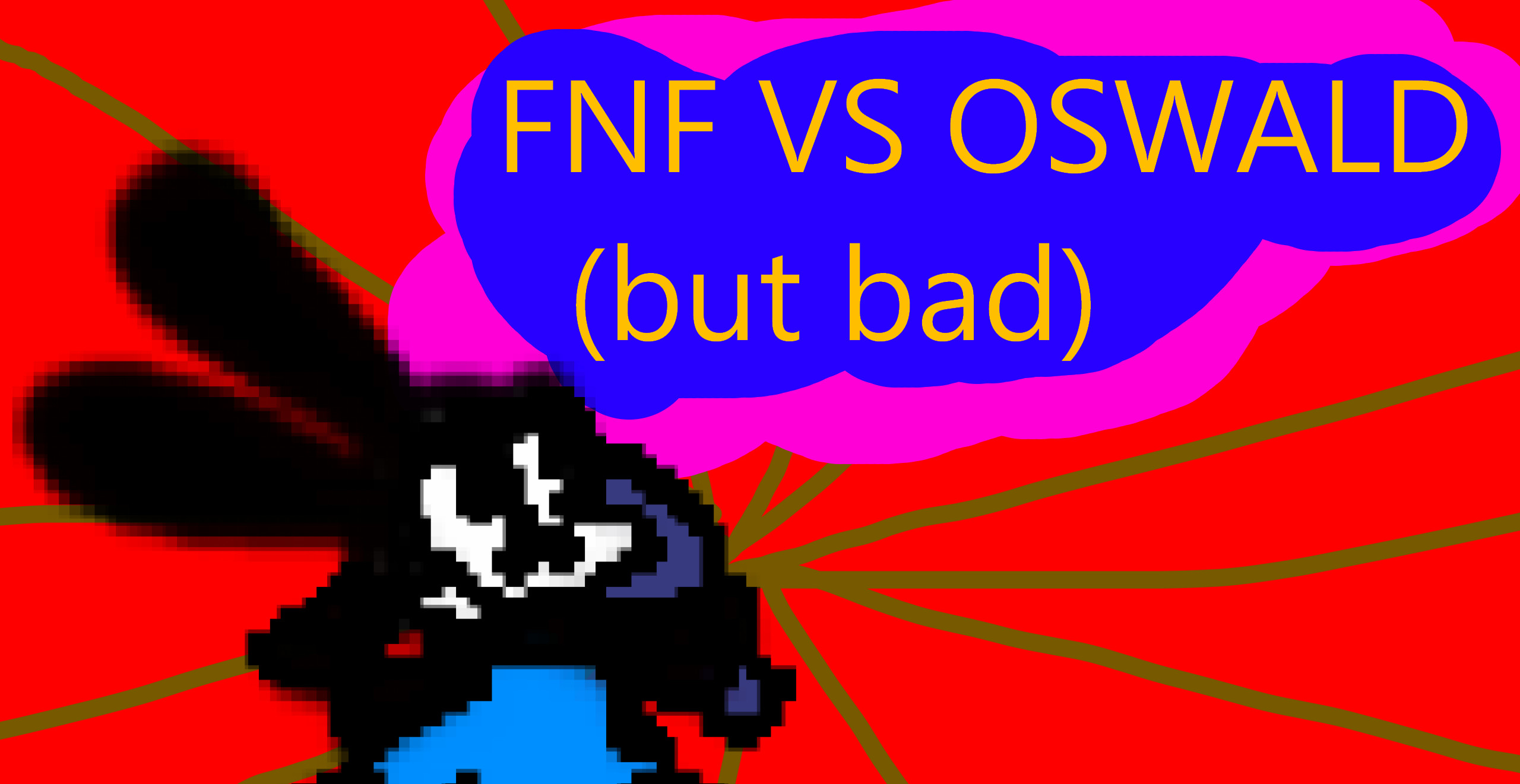 Vs Oswald The Lucky Rabbit But Bad [friday Night Funkin] [mods]