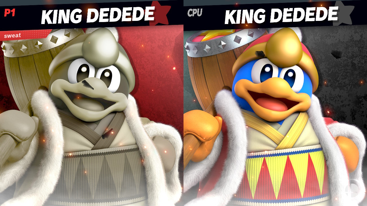 Monochromatic King Dedede FIX [Super Smash Bros. Ultimate
