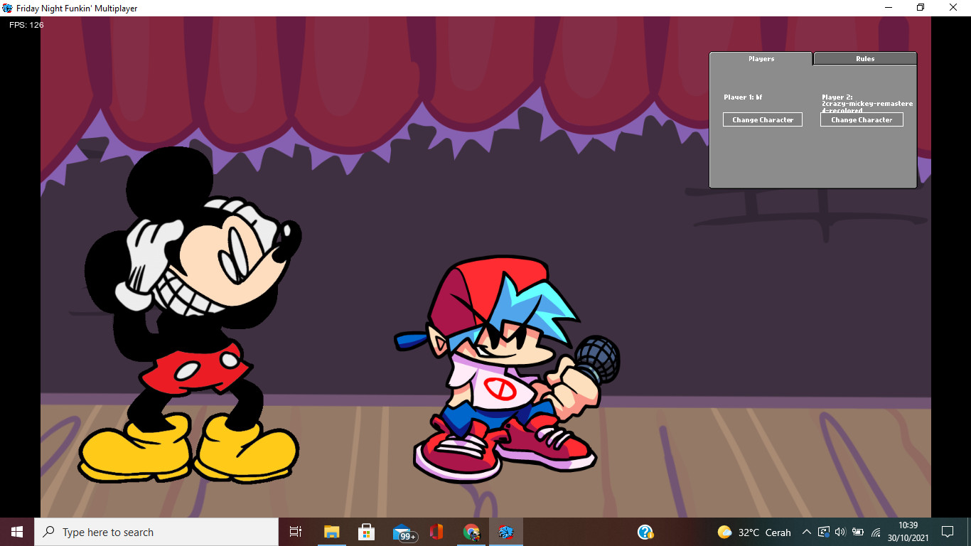 Recolored Mickey Mouse Remastered Mod For Friday Night Funkin FNF Mods