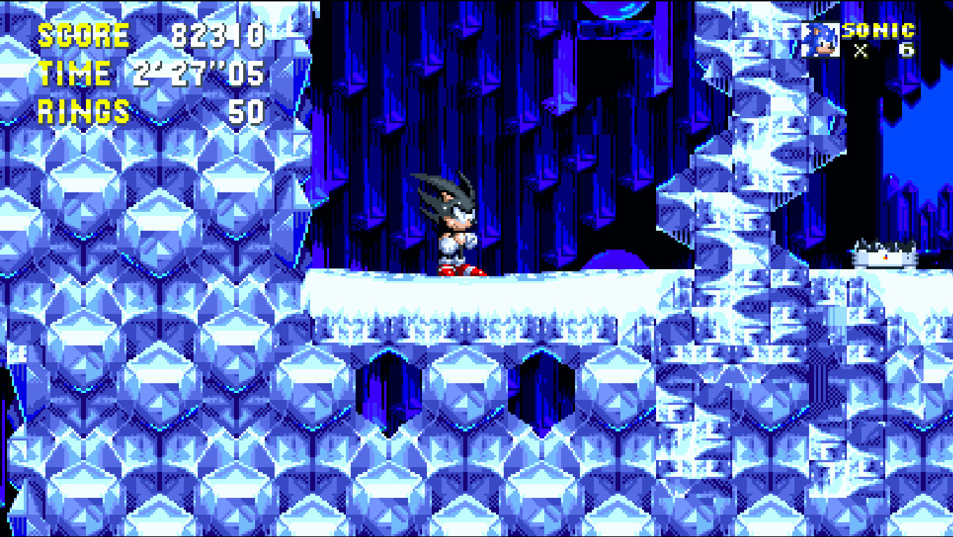 Darkspine Sonic in Sonic 3 A.I.R. [Sonic 3 A.I.R.] [Works In Progress]