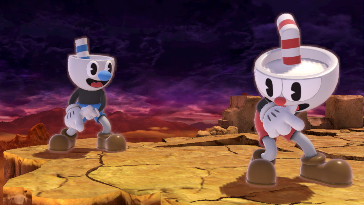 Mugman Mii Costume [Super Smash Bros. Ultimate] [Mods]