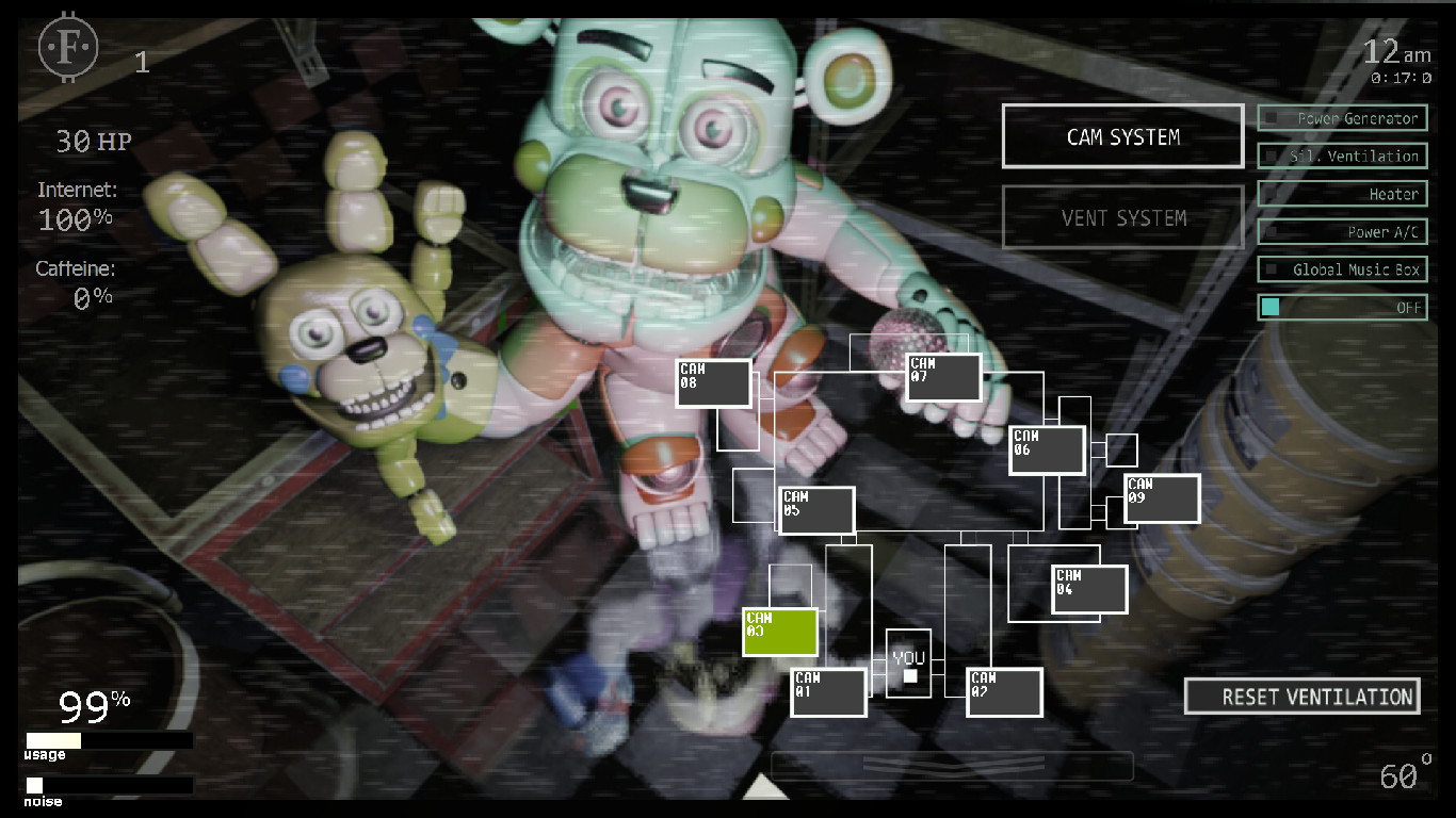 Funtime Freddy in FNAF 2 Mod