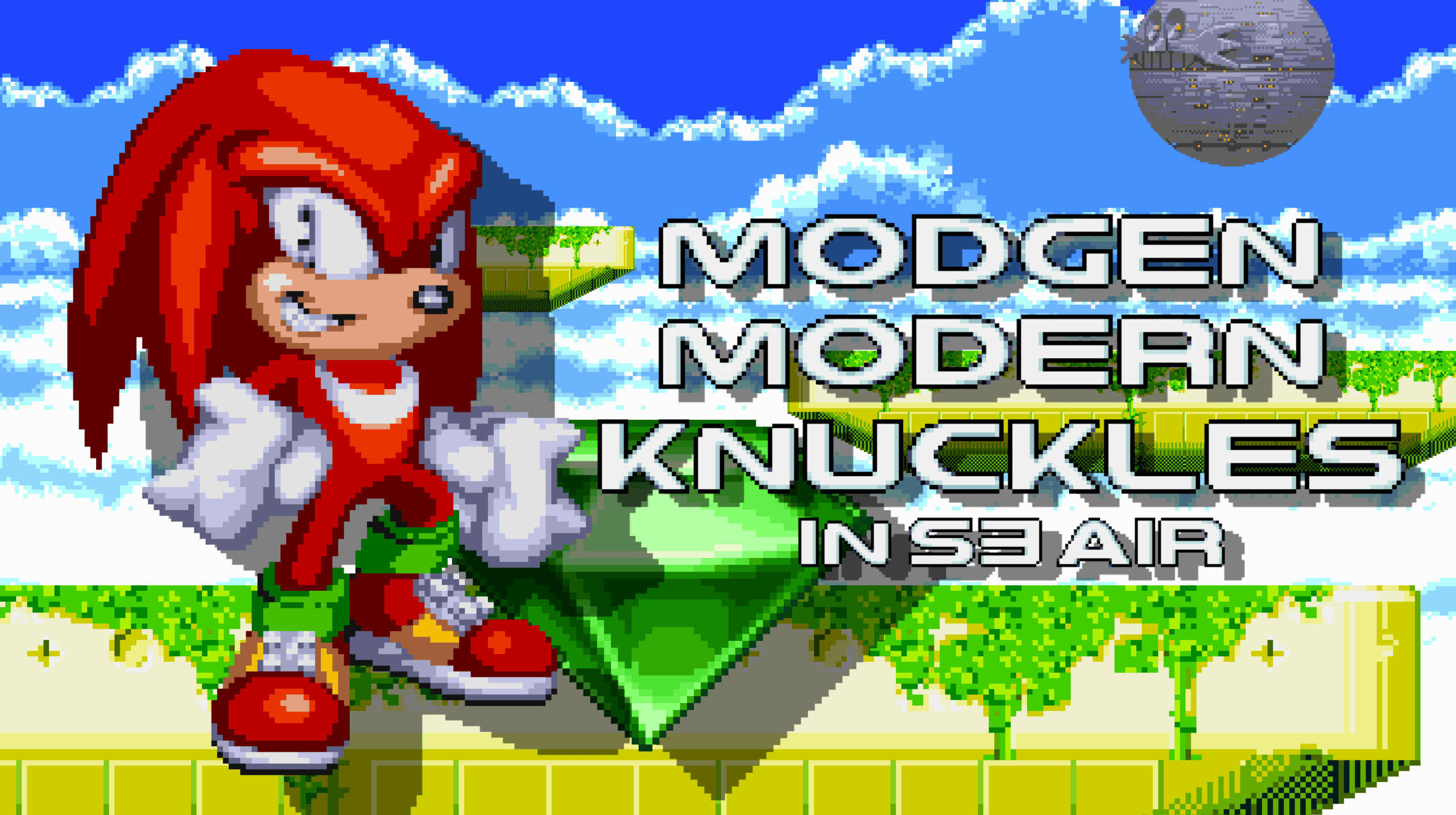 Sonic r mods. Модерн НАКЛЗ. Modgen Sonic 3 Air. Classic Knuckles. Knuckles Sprites.