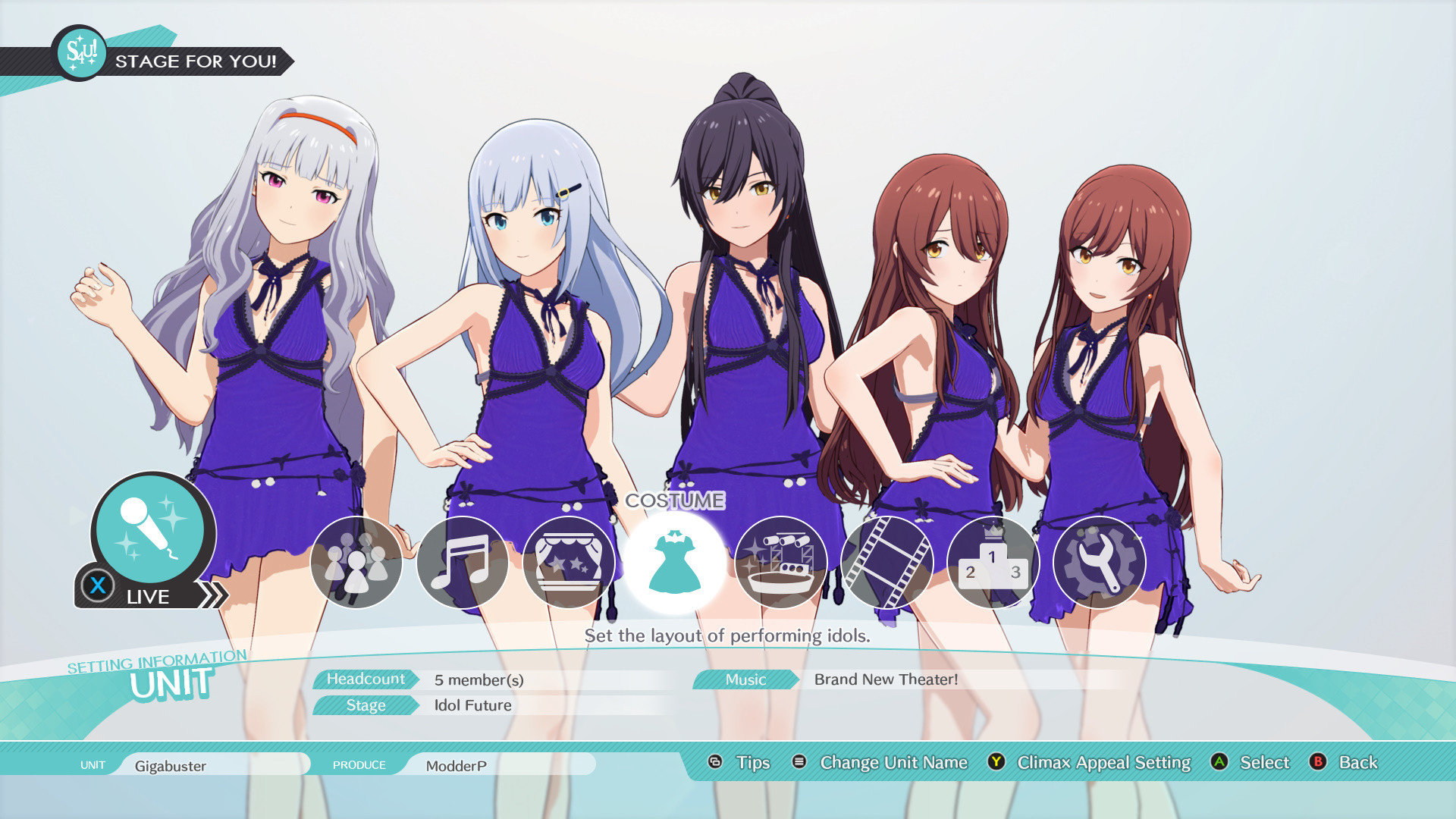 FFVIIR Tifa Purple Dress Over Matsuri Dance [THE IDOLMSTER STARLIT