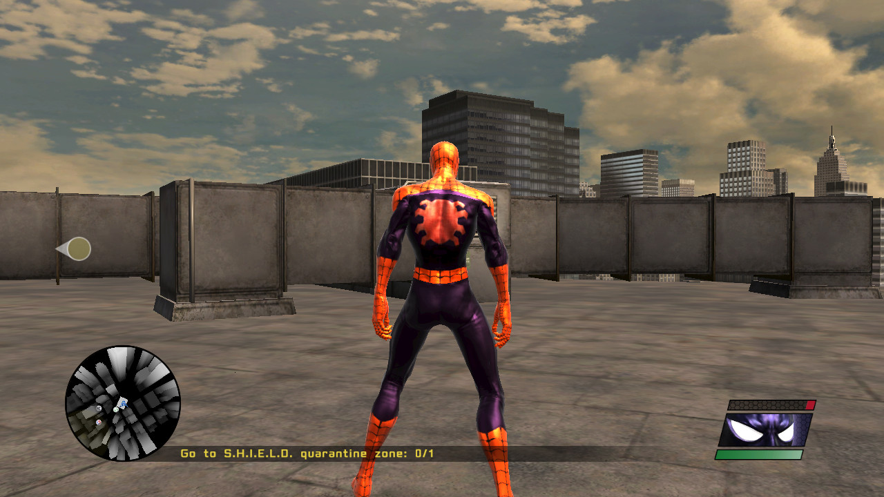 Spider-Man Purple and Orange Design [Spider-Man: Web of Shadows] [Mods]