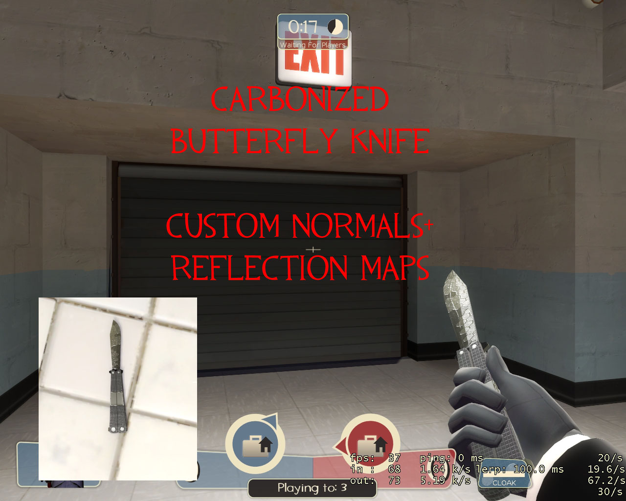 Carbonized Butterfly Knife V2