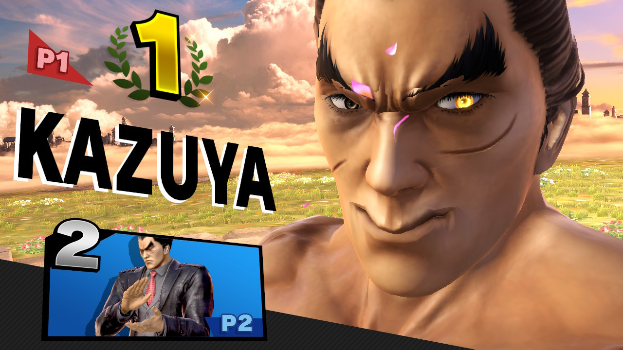 Black Suit Kazuya Mishima Wins Victory Screen & Final Smash