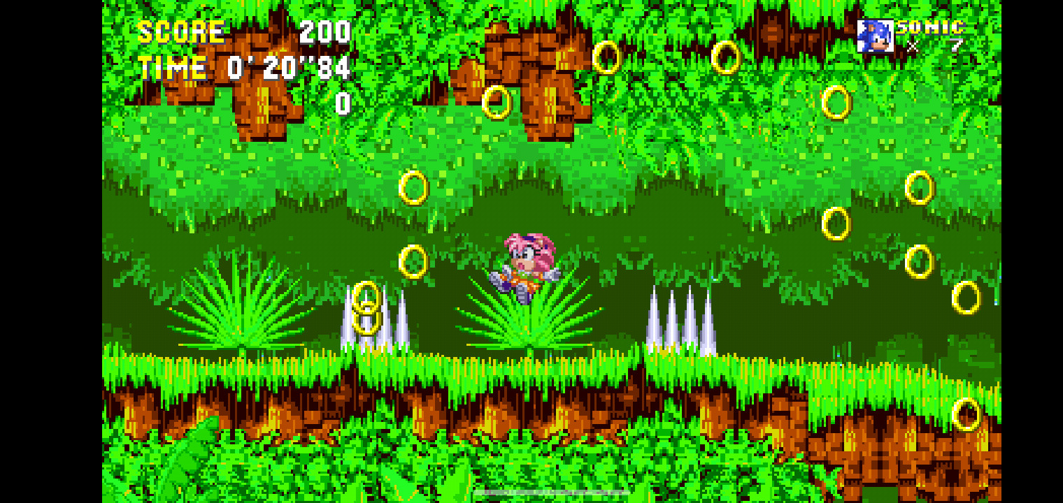 Fleetway Amy in Sonic 3 air [Sonic 3 A.I.R.] [Mods]