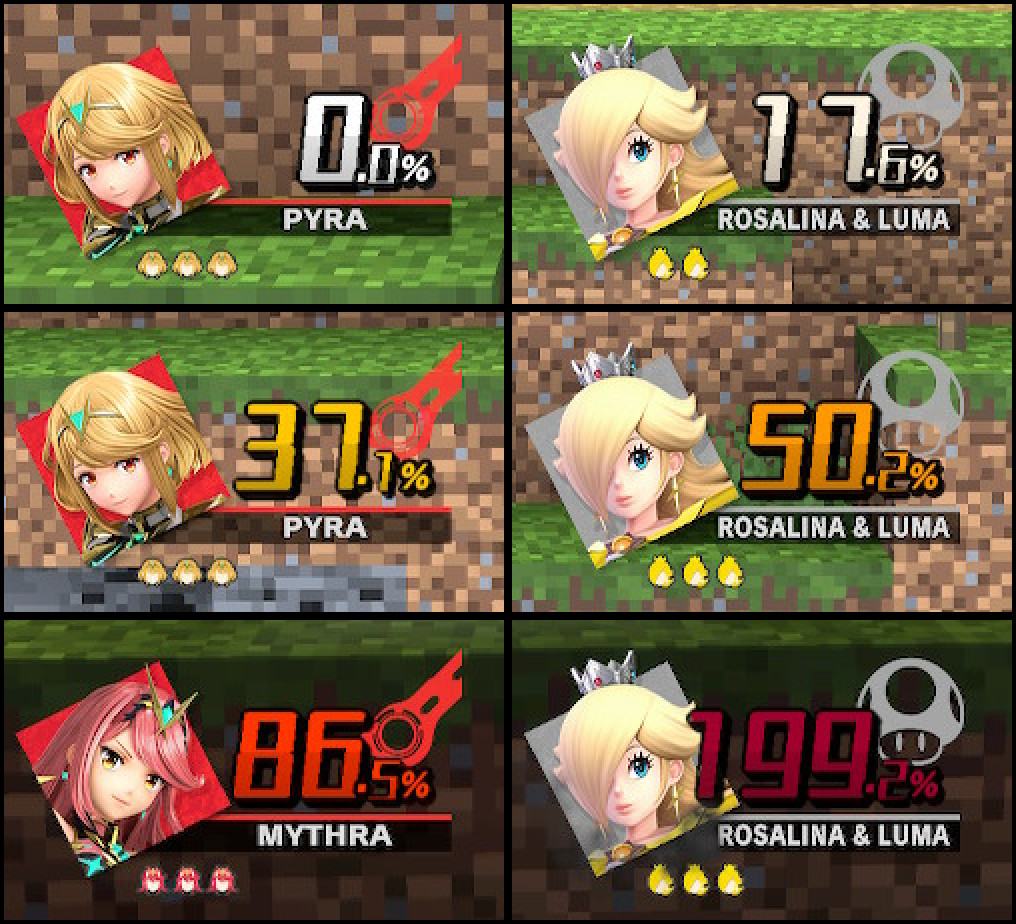 "Squarea" Damage Font [Super Smash Bros. Ultimate] [Mods]