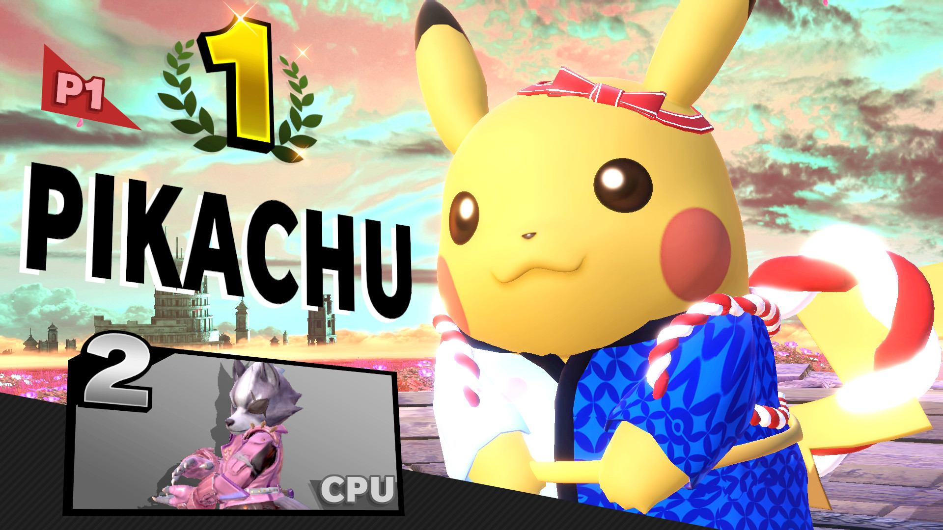 Pink Pikachu Libre c07 [Super Smash Bros. Ultimate] [Mods]