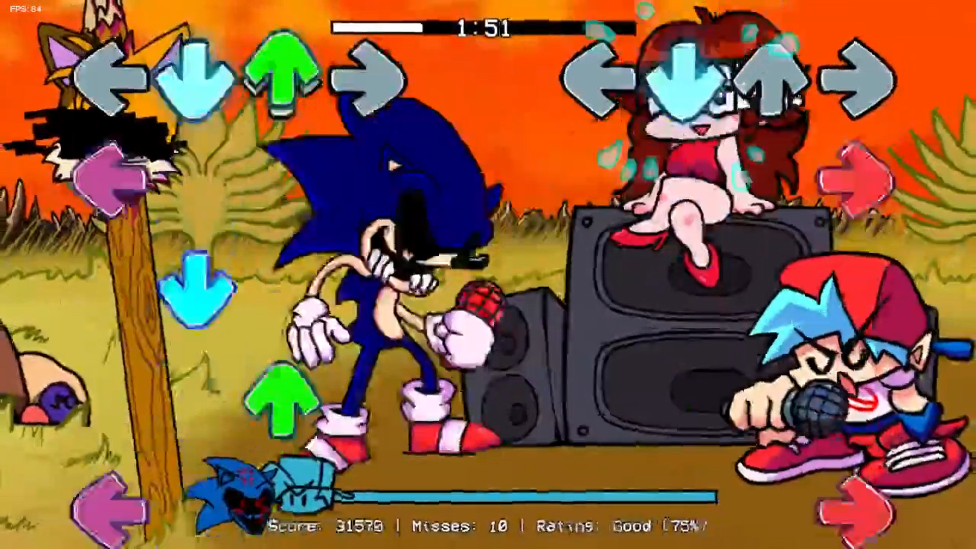 VS Sonic.EXE [Round 2] FANMADE [Friday Night Funkin'] [Mods]