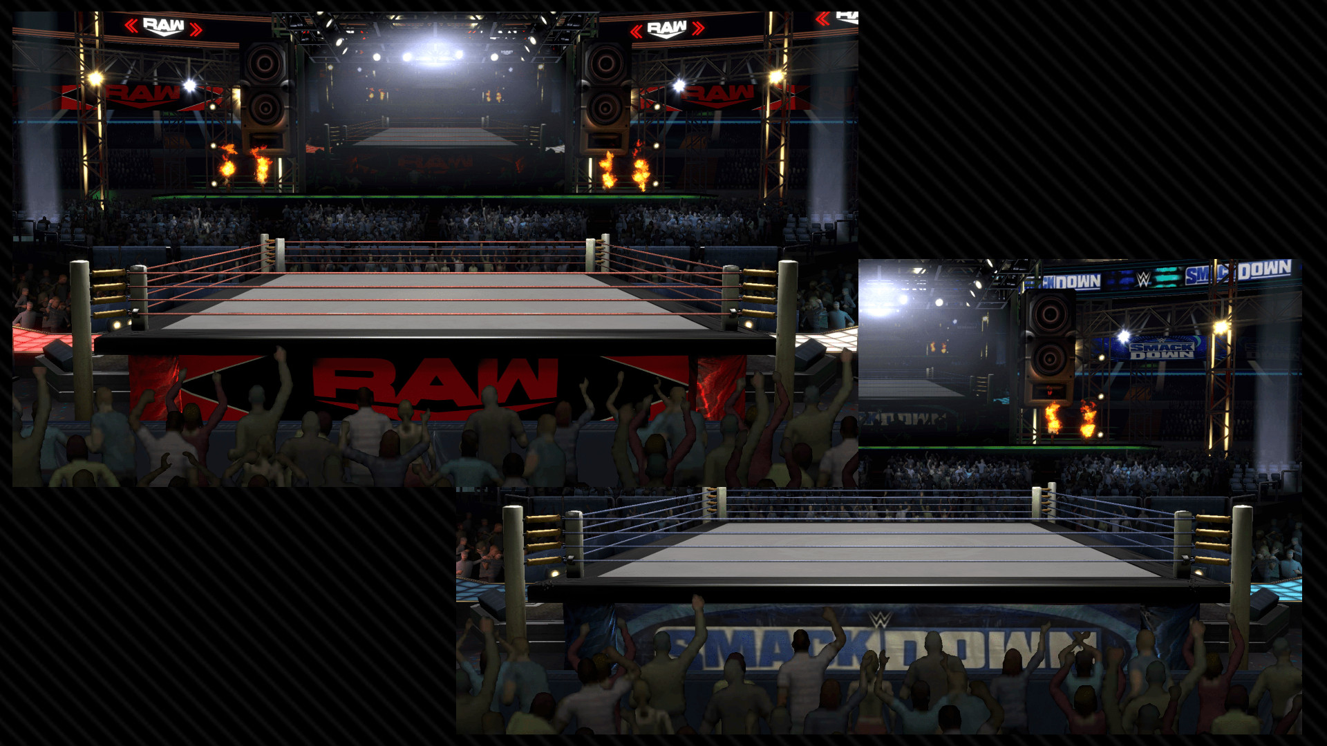 WWE Raw & Smackdown Boxing Ring [Super Smash Bros. Ultimate] [Mods]