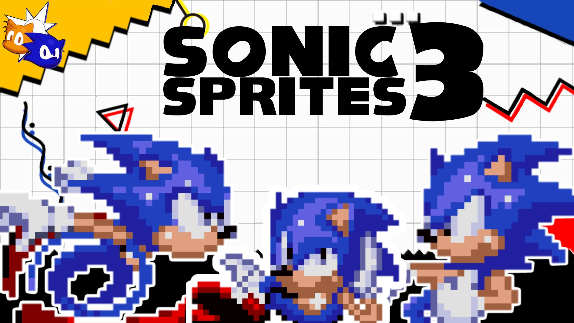 I am working on a mod of Sonic. These are the Sprites and the doodles. I  already have the background, the animations, the songs and the chart. I  just need help with