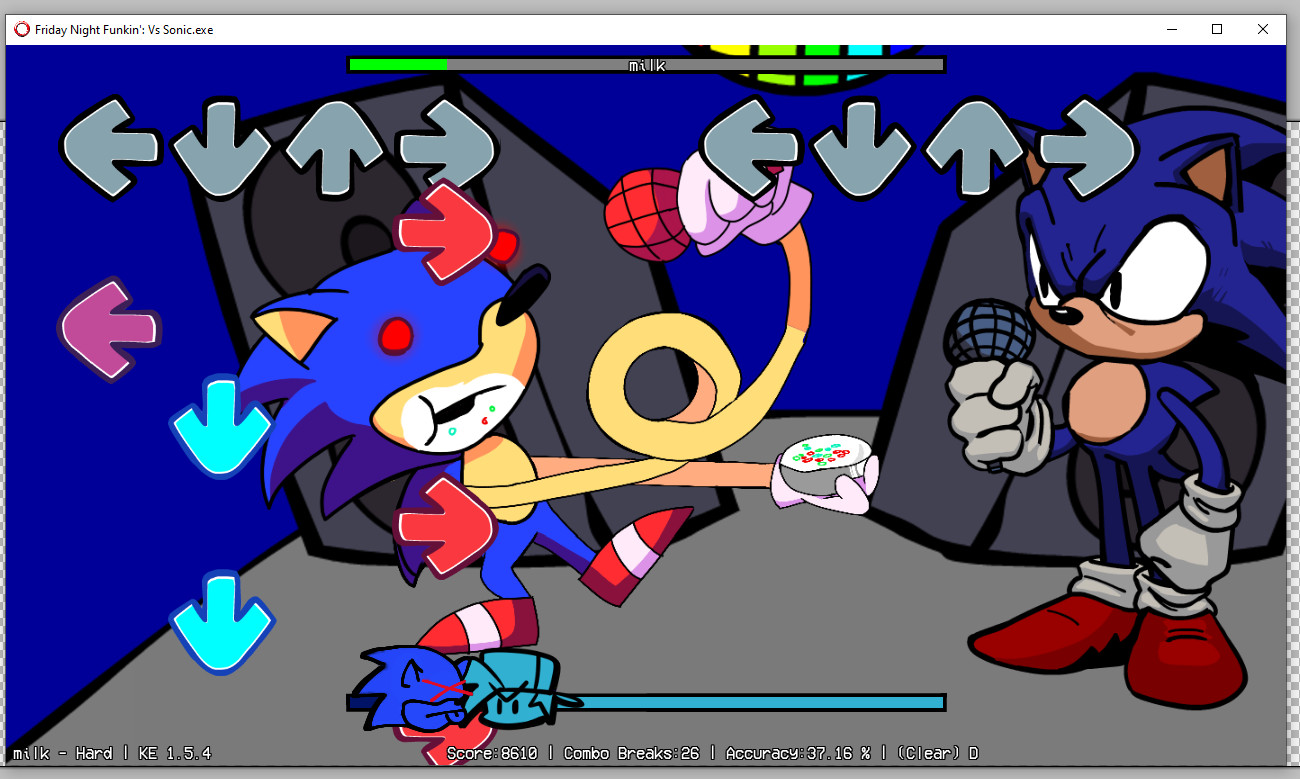 FNF Sonic with a gon? UPDATED ICONS!(VERY FIRST FNF MOD) by Faker Lord X  (HMTL Porter)