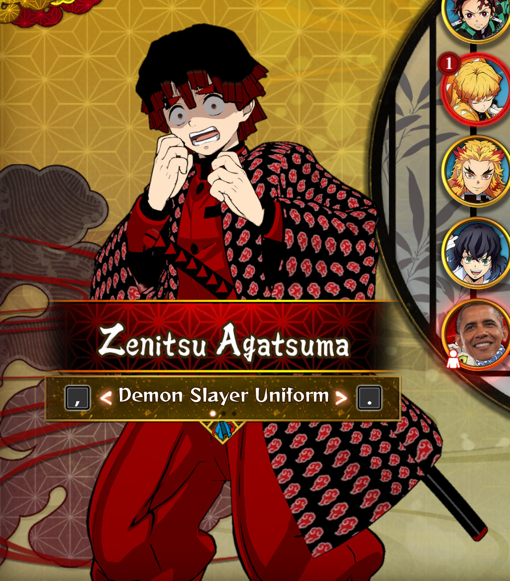 Akatsuki Zenitsu Demon Slayer The Hinokami Chronicles Mods