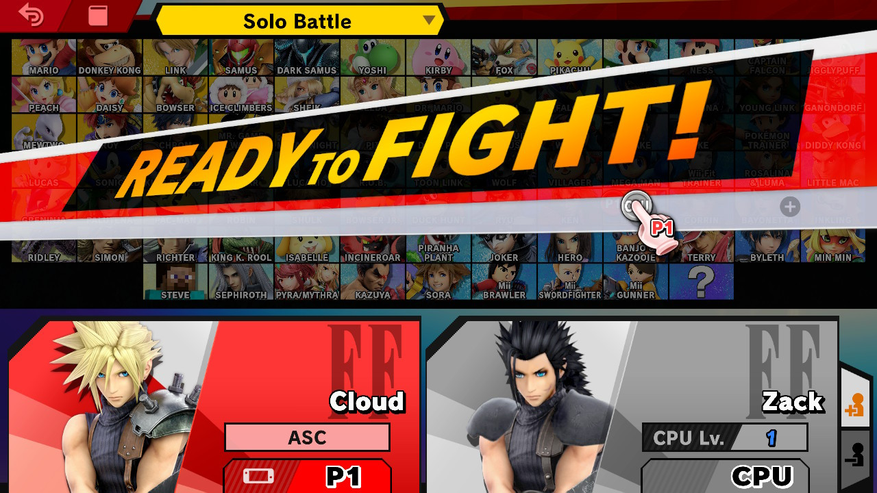 Zack Fair UIs [Super Smash Bros. Ultimate] [Mods]