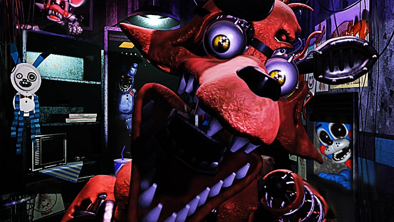 Five Nights at Freddy's 2 - Withered Foxy JUMPSCARE!!! 