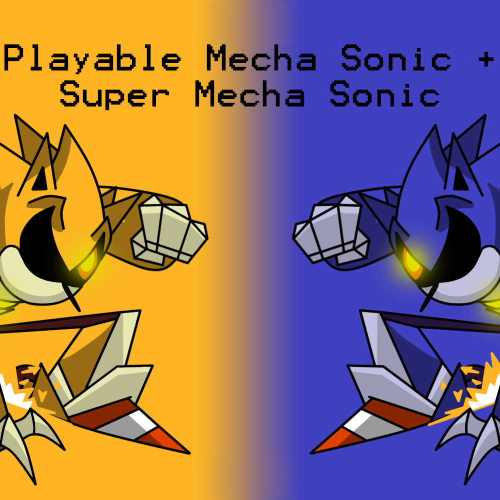 Sonic VS Mecha Sonic And Metal Sonic Friday Night Funkin 