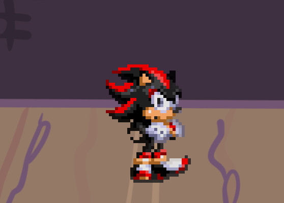 Shadow sonic pixel art