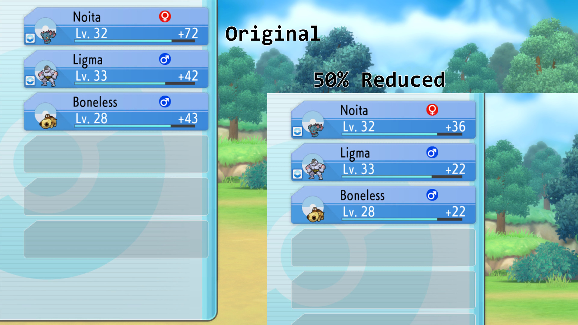 Change Battle Experience & No Trade Evolutions [Pokemon Brilliant