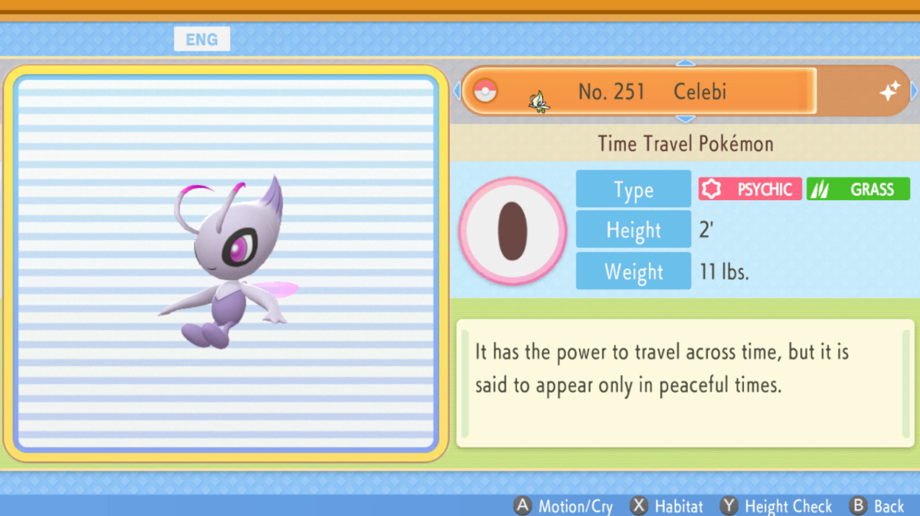 Shadow Celebi [Pokemon Brilliant Diamond and Shining Pearl] [Mods]