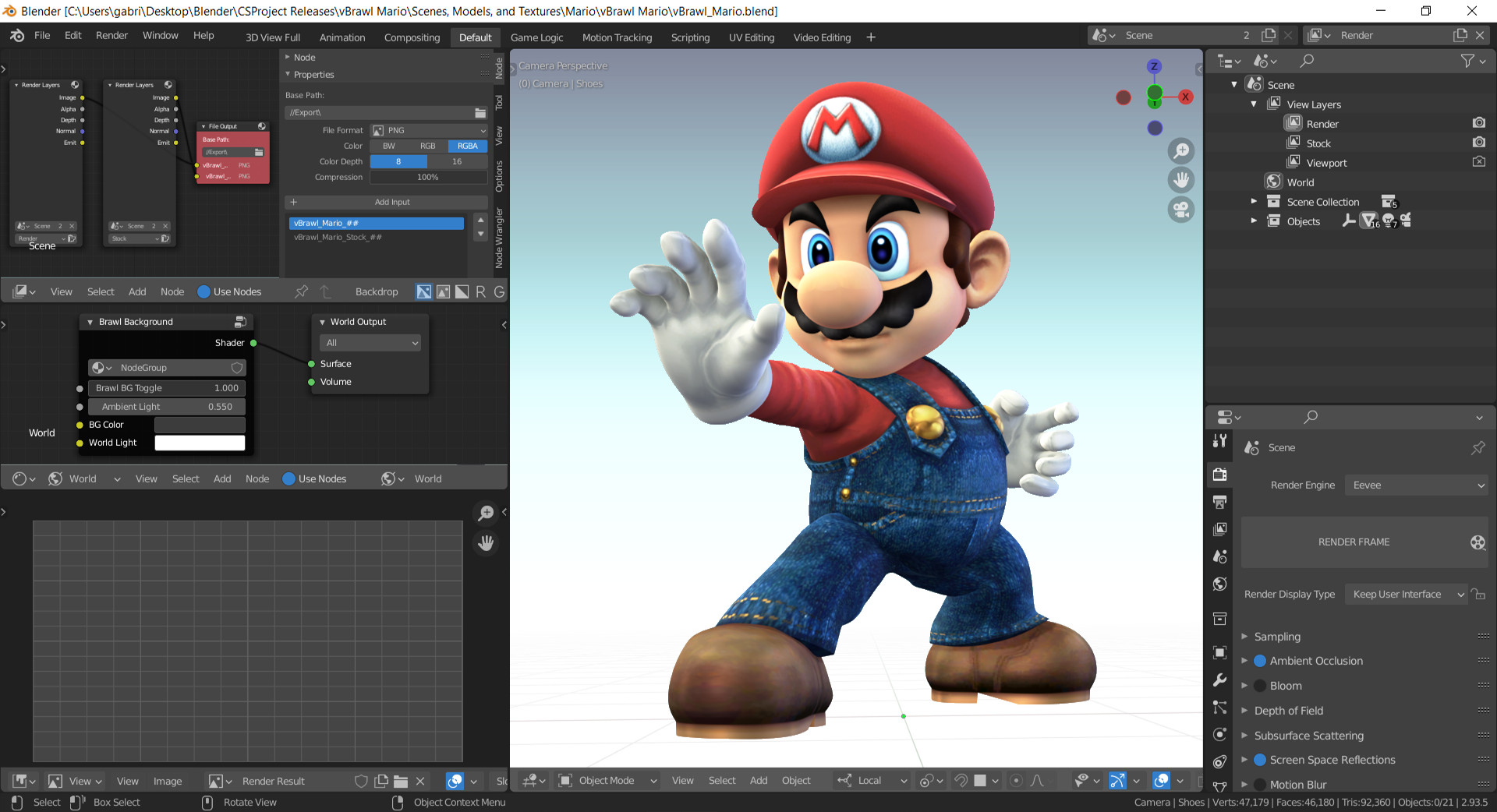 Super Mario on the PS4 Reanimated [Blender] 