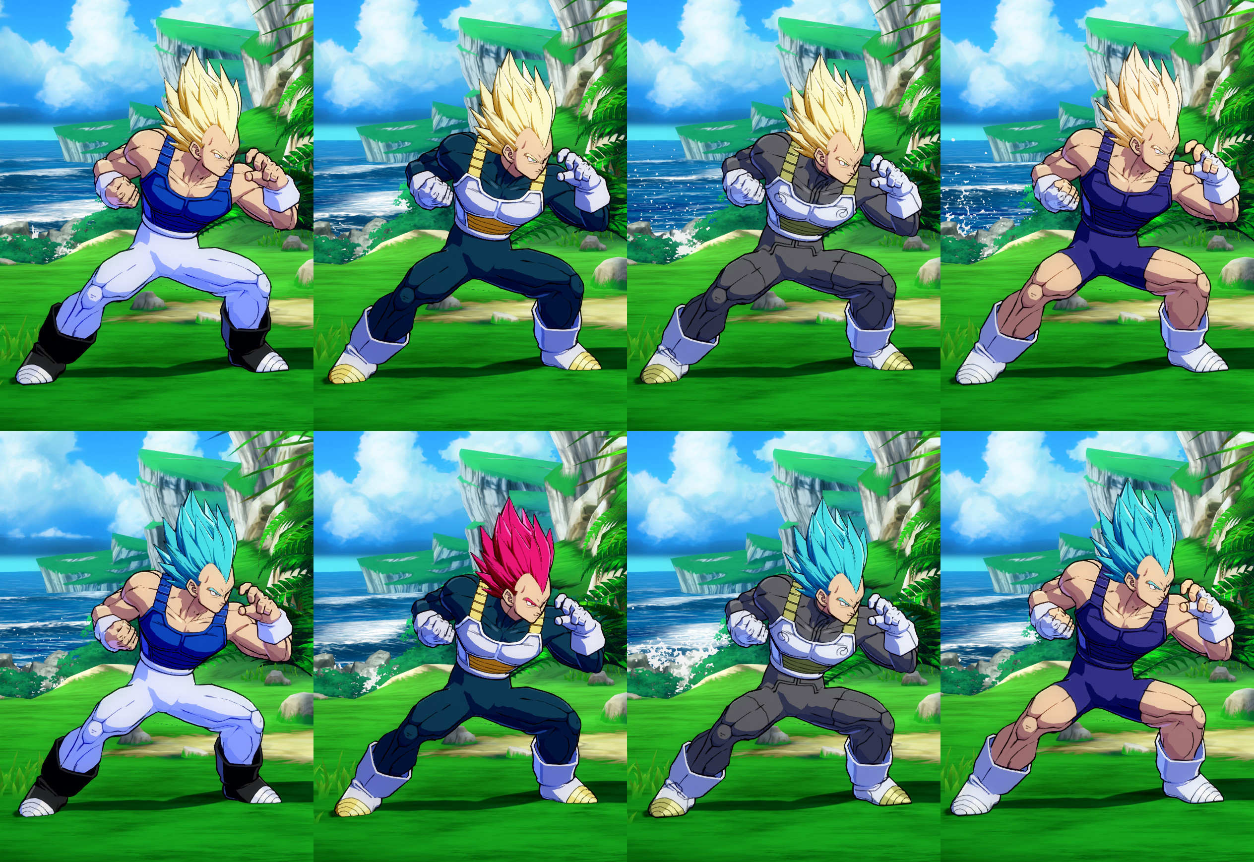 Vegeta Ssj B Recolors Benichonsan Dragon Ball Fighterz Mods