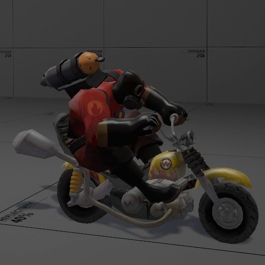 Pyro's Wario Bike [Team Fortress 2] [Mods]